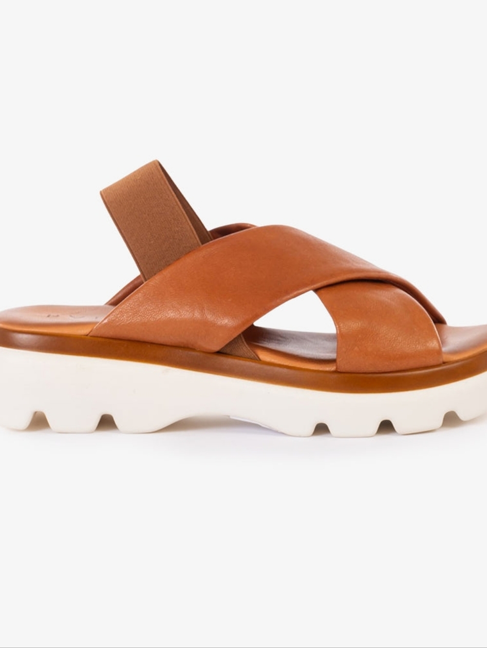 Atelier Sona Cognac Leather Sandal